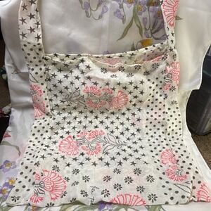 Free People Gauzy Boho Tote Bag Stars Floral Lightweight